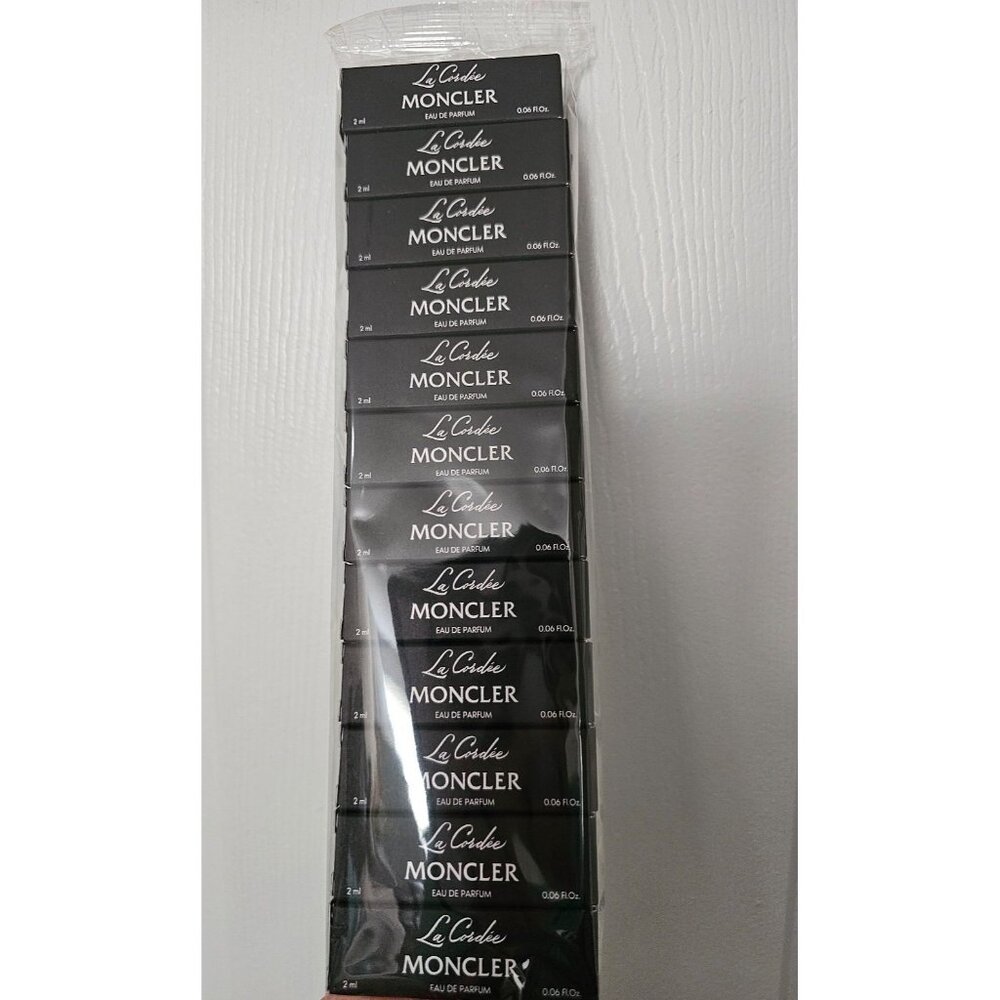 New x12 sample-sized vials of La Cordée Moncler Eau de Parfum 2ML each unisex